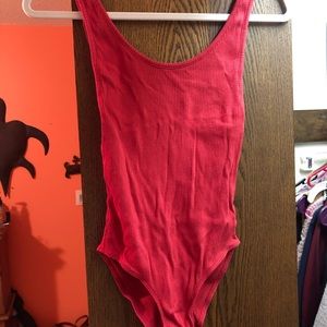 Urban Outfitters red low back bodysuit